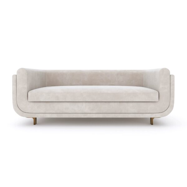Custom-made Beverly Hills sofa in cream white – luxury seating for modern Dubai interiors