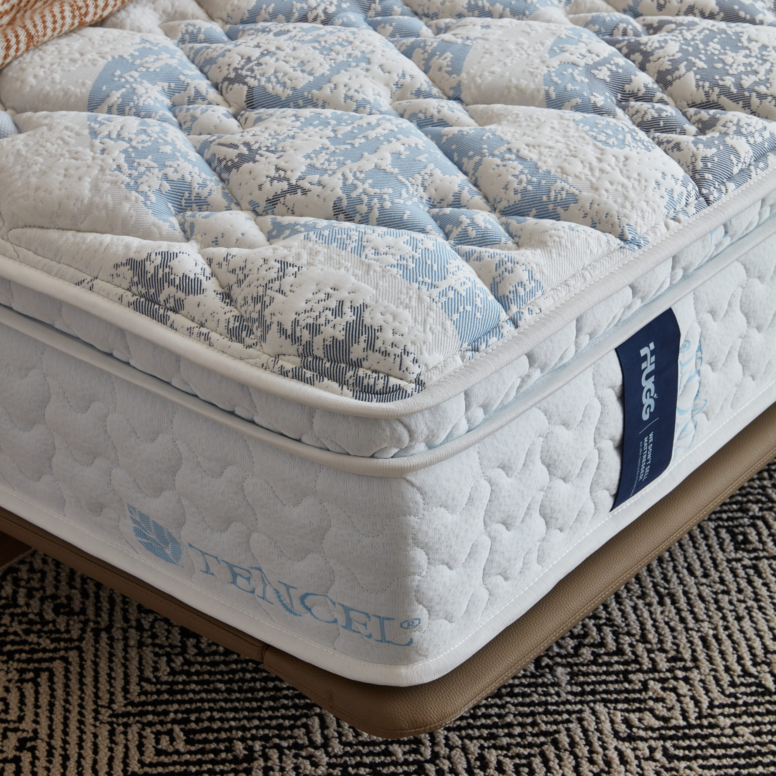 hugg mattress Hugg Sleep Biocrystal® mattress on modern bed – natural sleep solution Dubai, The Wooden Colour UAE