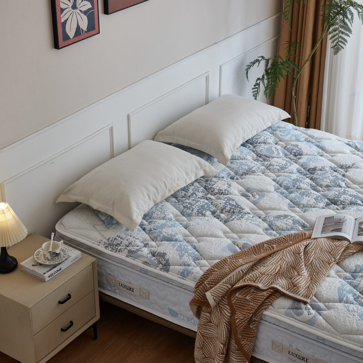hugg mattress in bedrooom