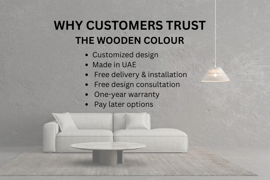 WHY CUSTOMERS TRUST THE WOODEN COLOUR- customise furniture in dubai