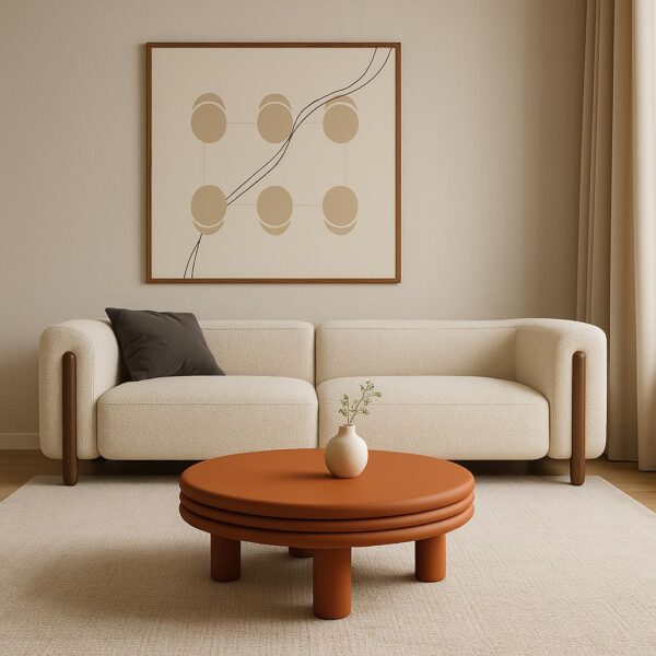 Solis Terracotta Round Coffee Table